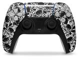 WraptorSkinz Skin Wrap compatible with the Sony PS5 DualSense Controller Scattered Skulls Black (CONTROLLER NOT INCLUDED)