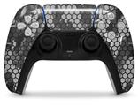 WraptorSkinz Skin Wrap compatible with the Sony PS5 DualSense Controller HEX Mesh Camo 01 Gray (CONTROLLER NOT INCLUDED)