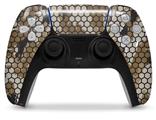 WraptorSkinz Skin Wrap compatible with the Sony PS5 DualSense Controller HEX Mesh Camo 01 Tan (CONTROLLER NOT INCLUDED)