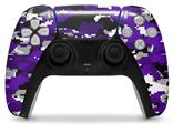 WraptorSkinz Skin Wrap compatible with the Sony PS5 DualSense Controller WraptorCamo Digital Camo Purple (CONTROLLER NOT INCLUDED)