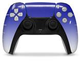 WraptorSkinz Skin Wrap compatible with the Sony PS5 DualSense Controller Smooth Fades White Blue (CONTROLLER NOT INCLUDED)