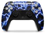 WraptorSkinz Skin Wrap compatible with the Sony PS5 DualSense Controller Electrify Blue (CONTROLLER NOT INCLUDED)