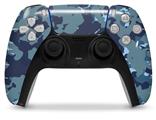 WraptorSkinz Skin Wrap compatible with the Sony PS5 DualSense Controller WraptorCamo Old School Camouflage Camo Navy (CONTROLLER NOT INCLUDED)