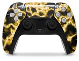 WraptorSkinz Skin Wrap compatible with the Sony PS5 DualSense Controller Electrify Yellow (CONTROLLER NOT INCLUDED)