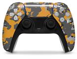 WraptorSkinz Skin Wrap compatible with the Sony PS5 DualSense Controller WraptorCamo Old School Camouflage Camo Orange (CONTROLLER NOT INCLUDED)