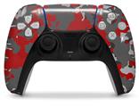 WraptorSkinz Skin Wrap compatible with the Sony PS5 DualSense Controller WraptorCamo Old School Camouflage Camo Red (CONTROLLER NOT INCLUDED)