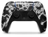 WraptorSkinz Skin Wrap compatible with the Sony PS5 DualSense Controller Electrify White (CONTROLLER NOT INCLUDED)
