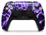 WraptorSkinz Skin Wrap compatible with the Sony PS5 DualSense Controller Electrify Purple (CONTROLLER NOT INCLUDED)
