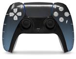 WraptorSkinz Skin Wrap compatible with the Sony PS5 DualSense Controller Smooth Fades Blue Dust Black (CONTROLLER NOT INCLUDED)