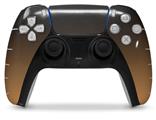 WraptorSkinz Skin Wrap compatible with the Sony PS5 DualSense Controller Smooth Fades Bronze Black (CONTROLLER NOT INCLUDED)