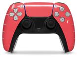 WraptorSkinz Skin Wrap compatible with the Sony PS5 DualSense Controller Solids Collection Coral (CONTROLLER NOT INCLUDED)