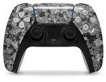 WraptorSkinz Skin Wrap compatible with the Sony PS5 DualSense Controller Marble Granite 02 Speckled Black Gray (CONTROLLER NOT INCLUDED)