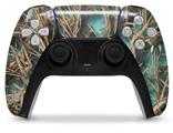 WraptorSkinz Skin Wrap compatible with the Sony PS5 DualSense Controller WraptorCamo Grassy Marsh Camo Neon Teal (CONTROLLER NOT INCLUDED)