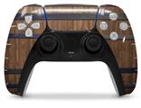 WraptorSkinz Skin Wrap compatible with the Sony PS5 DualSense Controller Wooden Barrel (CONTROLLER NOT INCLUDED)