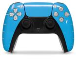 WraptorSkinz Skin Wrap compatible with the Sony PS5 DualSense Controller Solids Collection Blue Neon (CONTROLLER NOT INCLUDED)