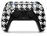 WraptorSkinz Skin Wrap compatible with the Sony PS5 DualSense Controller Houndstooth White (CONTROLLER NOT INCLUDED)