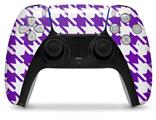 WraptorSkinz Skin Wrap compatible with the Sony PS5 DualSense Controller Houndstooth Purple (CONTROLLER NOT INCLUDED)