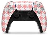 WraptorSkinz Skin Wrap compatible with the Sony PS5 DualSense Controller Houndstooth Pink (CONTROLLER NOT INCLUDED)