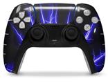 WraptorSkinz Skin Wrap compatible with the Sony PS5 DualSense Controller Lightning Blue (CONTROLLER NOT INCLUDED)