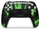 WraptorSkinz Skin Wrap compatible with the Sony PS5 DualSense Controller Lightning Green (CONTROLLER NOT INCLUDED)