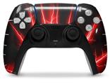 WraptorSkinz Skin Wrap compatible with the Sony PS5 DualSense Controller Lightning Red (CONTROLLER NOT INCLUDED)