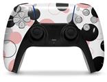 WraptorSkinz Skin Wrap compatible with the Sony PS5 DualSense Controller Lots of Dots Pink on White (CONTROLLER NOT INCLUDED)