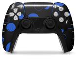 WraptorSkinz Skin Wrap compatible with the Sony PS5 DualSense Controller Lots of Dots Blue on Black (CONTROLLER NOT INCLUDED)