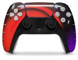 WraptorSkinz Skin Wrap compatible with the Sony PS5 DualSense Controller Alecias Swirl 01 Red (CONTROLLER NOT INCLUDED)
