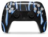 WraptorSkinz Skin Wrap compatible with the Sony PS5 DualSense Controller Metal Flames Blue (CONTROLLER NOT INCLUDED)