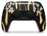 WraptorSkinz Skin Wrap compatible with the Sony PS5 DualSense Controller Metal Flames Yellow (CONTROLLER NOT INCLUDED)