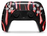 WraptorSkinz Skin Wrap compatible with the Sony PS5 DualSense Controller Metal Flames Red (CONTROLLER NOT INCLUDED)