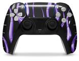 WraptorSkinz Skin Wrap compatible with the Sony PS5 DualSense Controller Metal Flames Purple (CONTROLLER NOT INCLUDED)