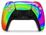 WraptorSkinz Skin Wrap compatible with the Sony PS5 DualSense Controller Rainbow Swirl (CONTROLLER NOT INCLUDED)