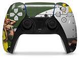 WraptorSkinz Skin Wrap compatible with the Sony PS5 DualSense Controller WWII Bomber War Plane Pin Up Girl (CONTROLLER NOT INCLUDED)