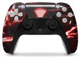WraptorSkinz Skin Wrap compatible with the Sony PS5 DualSense Controller Radioactive Red (CONTROLLER NOT INCLUDED)