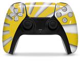 WraptorSkinz Skin Wrap compatible with the Sony PS5 DualSense Controller Rising Sun Japanese Flag Yellow (CONTROLLER NOT INCLUDED)