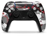 WraptorSkinz Skin Wrap compatible with the Sony PS5 DualSense Controller Abstract 02 Red (CONTROLLER NOT INCLUDED)
