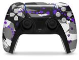 WraptorSkinz Skin Wrap compatible with the Sony PS5 DualSense Controller Abstract 02 Purple (CONTROLLER NOT INCLUDED)