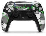 WraptorSkinz Skin Wrap compatible with the Sony PS5 DualSense Controller Abstract 02 Green (CONTROLLER NOT INCLUDED)