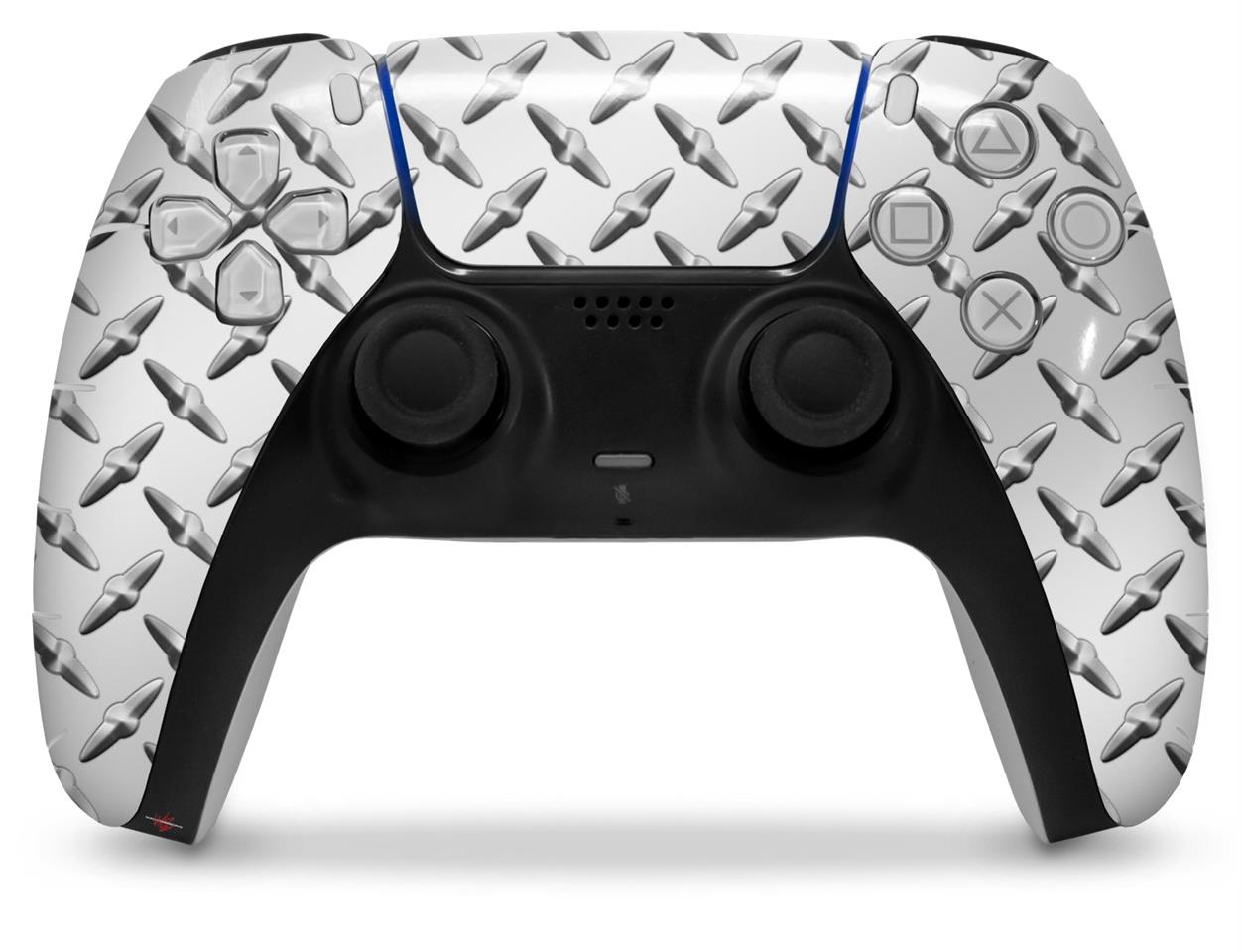 Sony PS5 Controller Skins Diamond Plate Metal