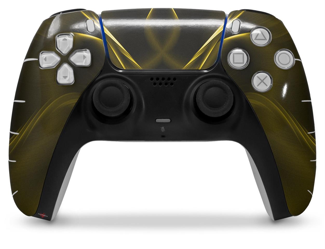 Sony PS5 Controller Skins Abstract 01 Yellow