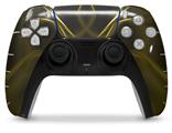 WraptorSkinz Skin Wrap compatible with the Sony PS5 DualSense Controller Abstract 01 Yellow (CONTROLLER NOT INCLUDED)