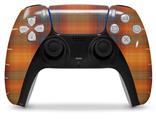 WraptorSkinz Skin Wrap compatible with the Sony PS5 DualSense Controller Plaid Pumpkin Orange (CONTROLLER NOT INCLUDED)