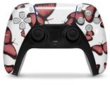 WraptorSkinz Skin Wrap compatible with the Sony PS5 DualSense Controller Butterflies Pink (CONTROLLER NOT INCLUDED)