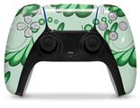 WraptorSkinz Skin Wrap compatible with the Sony PS5 DualSense Controller Petals Green (CONTROLLER NOT INCLUDED)