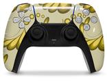 WraptorSkinz Skin Wrap compatible with the Sony PS5 DualSense Controller Petals Yellow (CONTROLLER NOT INCLUDED)
