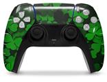 WraptorSkinz Skin Wrap compatible with the Sony PS5 DualSense Controller St Patricks Clover Confetti (CONTROLLER NOT INCLUDED)