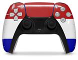 WraptorSkinz Skin Wrap compatible with the Sony PS5 DualSense Controller Red White and Blue (CONTROLLER NOT INCLUDED)
