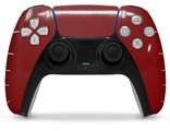 WraptorSkinz Skin Wrap compatible with the Sony PS5 DualSense Controller Solids Collection Red Dark (CONTROLLER NOT INCLUDED)