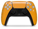 WraptorSkinz Skin Wrap compatible with the Sony PS5 DualSense Controller Solids Collection Orange (CONTROLLER NOT INCLUDED)